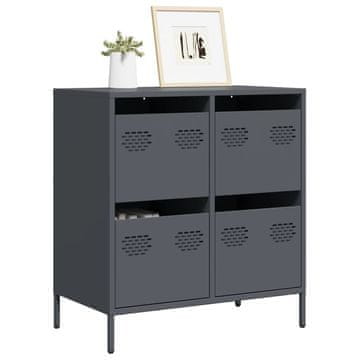 Vidaxl Ormarić antracit boje 68x39x73,5 cm hladno valjani čelik