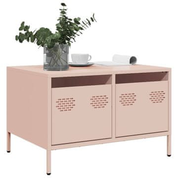 Vidaxl TV stalak roze boje 68x50x43,5 cm hladno valjani čelik