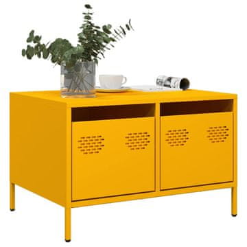 Vidaxl TV stalak boje senfa 68x50x43,5 cm hladno valjani čelik