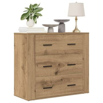 Vidaxl Ormarić, Artisan hrast, 80x33x70 cm, materijal na bazi drva