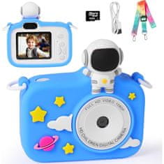 MG CR12 Astronaut dječja kamera + 32GB kartica, plava