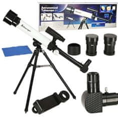 MG Astronomical dječji teleskop sa tronošcem, crno/bijeli