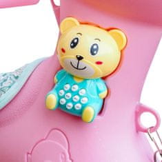 Aga4Kids Plastični ljuljački konjić 2u1 DS3802 Ružičasti