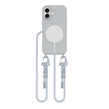 Tech-protect Tech-protect magnecklace magsafe iphone 16 crayon grey