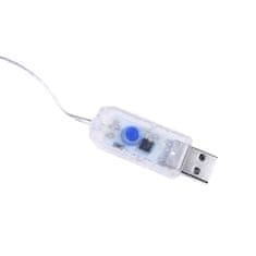 HOME & MARKER® LED zavjesa, 3x3 m, 300 lampica, USB, dekorativne božićne svjetlosne lampice | CURLIGHT, bijela