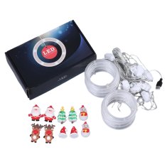 HOME & MARKER® Božićni LED obruči, set 10 kom, LED figurice, osvijetljeni dekorativni prstenovi za prozore i vrata | JOLLYRINGS