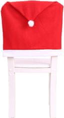 HOME & MARKER® Božićne navlake za stolice, 4 kom, 50x60 cm, u obliku kape Djeda Mraza, dekorativne presvlake | SANTASEAT
