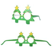 VIVVA® Božićne papirnate naočale, za zabavu, 9 kom, smiješne party naočale za djecu i odrasle | PAPERGLASSES