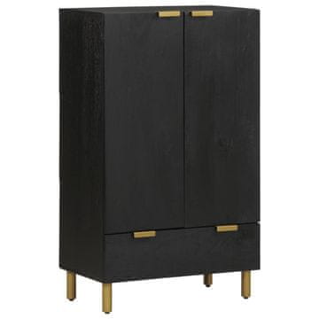 Vidaxl Ormarić, crni, 60x33x100 cm, materijal na bazi drva