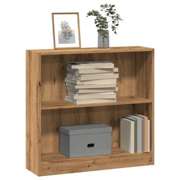 Vidaxl Polica, Artisan hrast, 80x24x76 cm, materijal na bazi drva