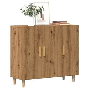 Vidaxl Ormarić, Artisan hrast, 90x34x80 cm, materijal na bazi drva