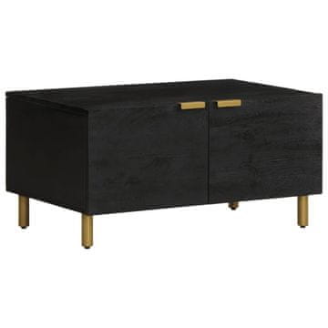 Vidaxl Klub stolić, crni, 80x50x40 cm, materijal na bazi drva