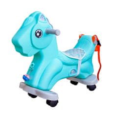 Aga4Kids Plastični ljuljački konjić 2u1 DS3802 Plavi