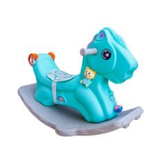 Aga4Kids Plastični ljuljački konjić 2u1 DS3802 Plavi