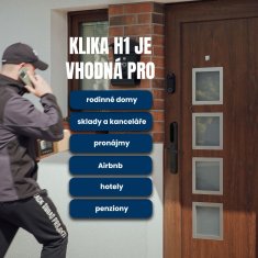BOT Pametna kvaka TTLock H1 crna 90 mm