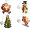 HOME & MARKER® Viseće LED božićne lampice, za prozor, 4 kom, dekorativna božićna rasvjeta na baterije | MERRYLIGHTS A