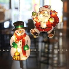 HOME & MARKER® Viseće LED božićne lampice, za prozor, 4 kom, dekorativna božićna rasvjeta na baterije | MERRYLIGHTS A