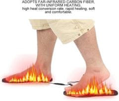 Netscroll Grijaći ulošci za cipele, USB punjenje, temperatura 40–50°C, podesiva veličina, udobni EVA materijal, za muškarce i žene, idealni za zimu i sportove, HotInsoles