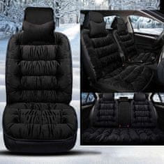 JOIRIDE® Navlaka za auto sjedalo, obložena presvlaka s grijanjem, univerzalna, mekana i protiv klizanja | CUSHYRIDE, crna