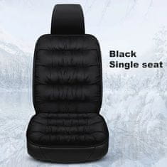 JOIRIDE® Navlaka za auto sjedalo, obložena presvlaka s grijanjem, univerzalna, mekana i protiv klizanja | CUSHYRIDE, crna