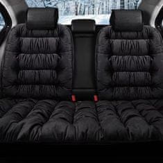 JOIRIDE® Navlaka za auto sjedalo, obložena presvlaka s grijanjem, univerzalna, mekana i protiv klizanja | CUSHYRIDE, crna
