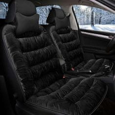 JOIRIDE® Navlaka za auto sjedalo, obložena presvlaka s grijanjem, univerzalna, mekana i protiv klizanja | CUSHYRIDE, crna