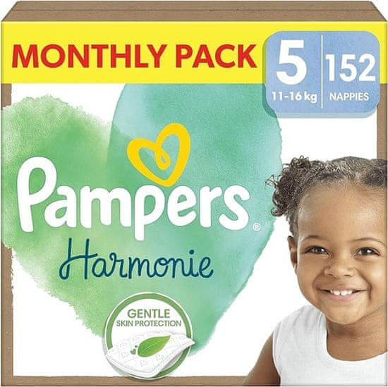 Pampers pelene Harmony, veličina 5, 152 komada, 11kg-16kg
