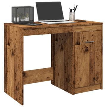 Vidaxl Radni stol, Staro drvo, 100x50x76 cm, Materijal na bazi drva