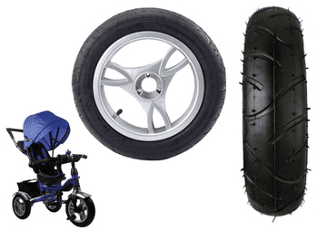 Plastični kotač s gumenom gumom (napuhavanje) PRO600 prednji