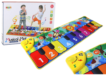 slomart LEAN TOYS Plesna glazbena podloga sa životinjama i tipkama