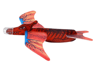 slomart Pj Mosk aviona-dinosaur LEAN TOYS, crveni