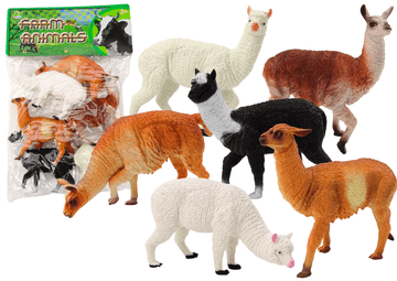 slomart LEAN TOYS Figurice Alpaka i Lama, Set 6 komada