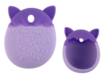 slomart LEAN TOYS Silikonska futrola za Tamagotchi - Ljubičasta (Oblikovan kao mačka)