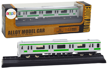 slomart LEAN TOYS Kolekcionarski model vlaka, 1:48, metalni, srebrni
