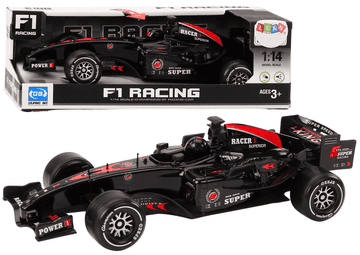 slomart RC F1 sportski auto LEAN TOYS 1:14, crni, s pogonom, zvukovi