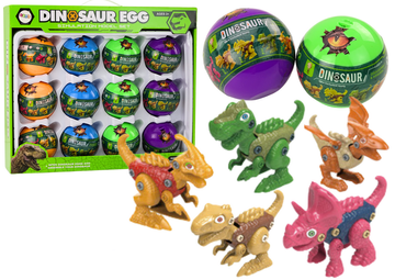 Set od 12 šarenih jaja dinosaura za uvijanje