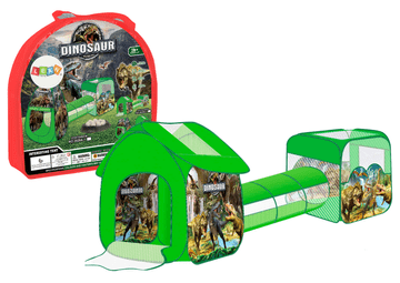slomart Dječje igralište 3u1 LEAN TOYS: šator, tunel, bazen s dinosaurusima