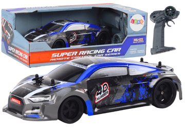 RC auto 1:18 gumeni kotači Drift plave boje