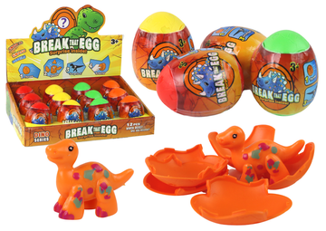 slomart Čarobno pucajuće jaje LEAN TOYS s dinosaurusom, 4 boje, 6 cm