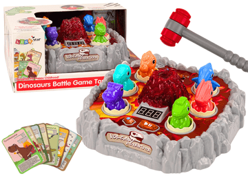 slomart Igra Udari Krticu LEAN TOYS - Dinopsauri Vulkan sa Svjetlom i Zvukom