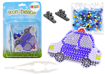 slomart Set perli za glačanje LEAN TOYS Policijski auto