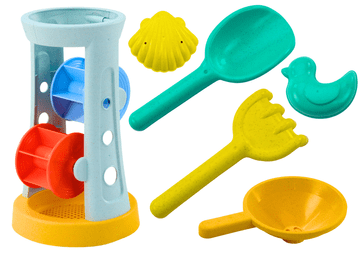 slomart LEAN TOYS Set igračaka za pijesak Mlin Grabljice Lopatica Kalupi