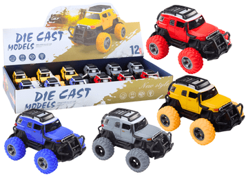 slomart LEAN TOYS Terensko vozilo 1:32, metalno, gumeni kotači, svjetla, zvukovi, pogon