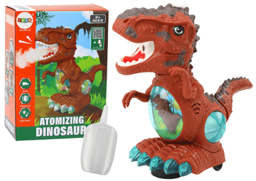 slomart Plesni Dinosaur s LED Svjetlima, Zvucima i Senzorom za Prepreke (Smeđi)