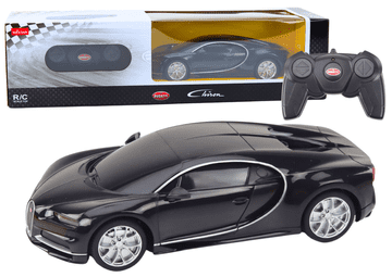 Rastar Bugatti Veyron Chiron Auto na daljinsko upravljanje RC Crni 1:24