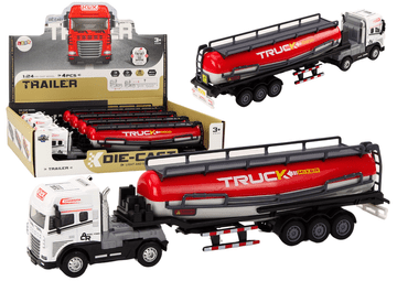 slomart Kamion LEAN TOYS s prikolicom cisternom, TIR, 1:24, svjetla, zvukovi