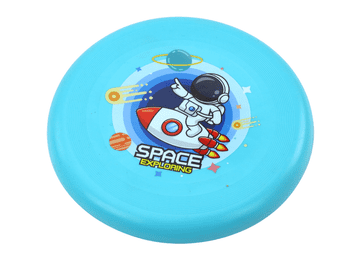 slomart Leteći disk FRIZBI LEAN TOYS s kozmonautom, plavi, 20 cm