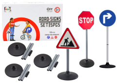 slomart Edukativni set Veliki prometni znakovi 76cm 3 kom