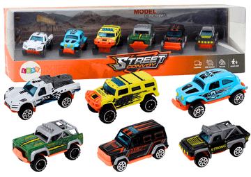 slomart LEAN TOYS Set 6 metalnih terenskih vozila 1:64