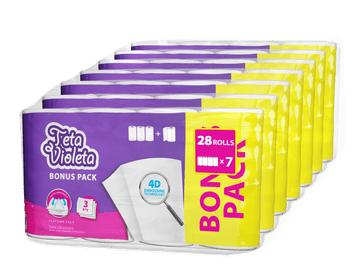 Violeta Bonus Pack 3+1 papirnati ručnici, 3-slojni, 28/1